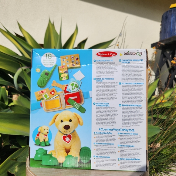 Melissa & Doug Let's Explore Ranger Rescue Dog Pretend Play Set Gear Puppy Camp - Picture 2 of 7
